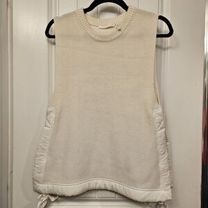 Helmut Lang Military Rib Vest in Bleach Medium